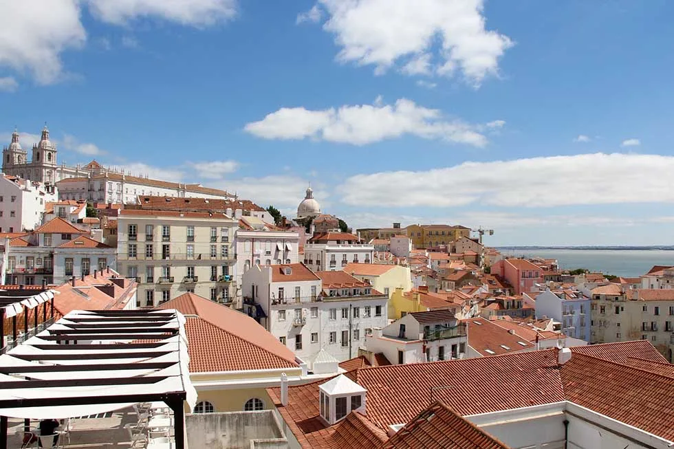 Portas do Sol view in Lisbon #Portugal #travel #Europe