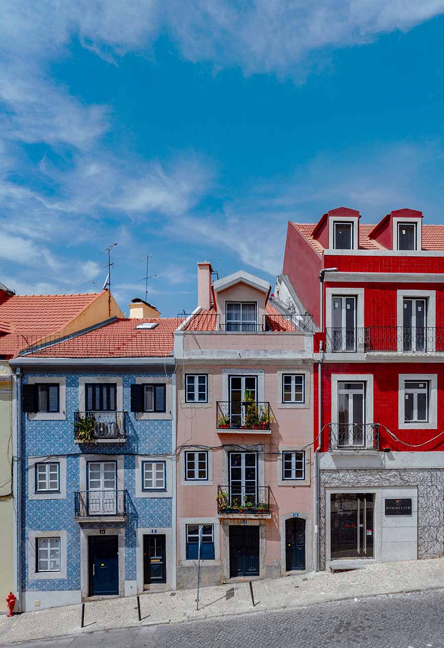 Colorful houses in Lisbon #Portugal #Europe #Travel