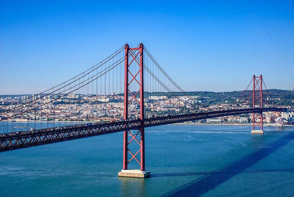 25th april bridge over Tagus River in Lisbon #Portugal #Europe #Travel