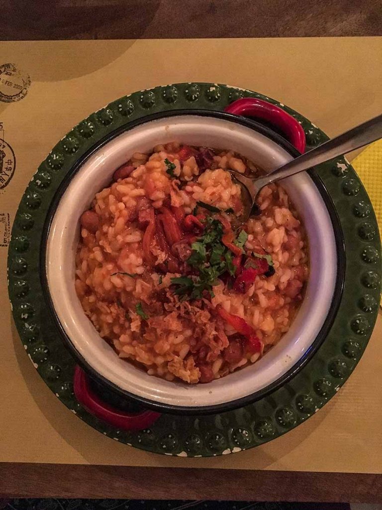 Portuguese rice and beans dish in Lisbon #Portugal #travel #Europe