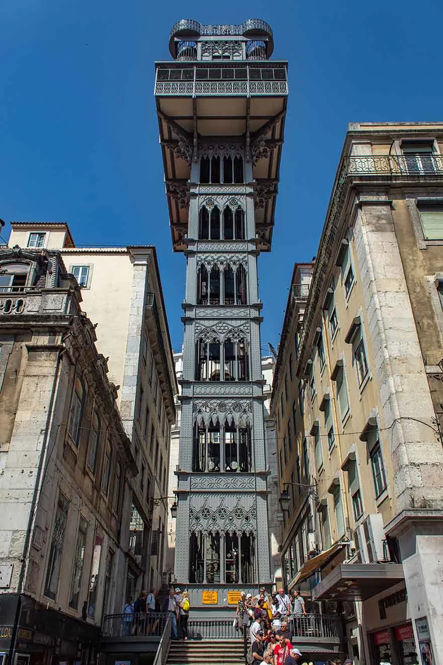 Santa Justa Lift in Lisbon #Portugal #travel #Europe