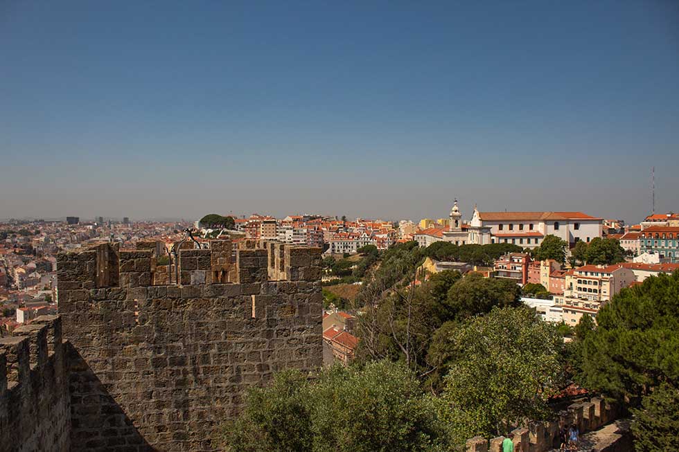 View from Sao Jorge Castle in Lisbon #Portugal #travel #Europe