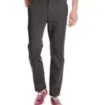 Dark gray chinos that men wear in Ireland