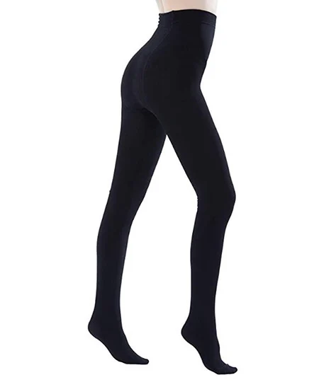 Black tights that women wear in Ireland