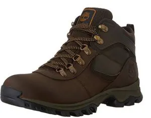 Brown waterproof boots for men traveling to Ireland
