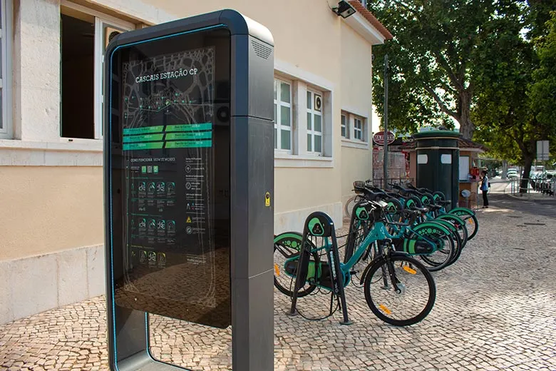 Bike docks in Cascais