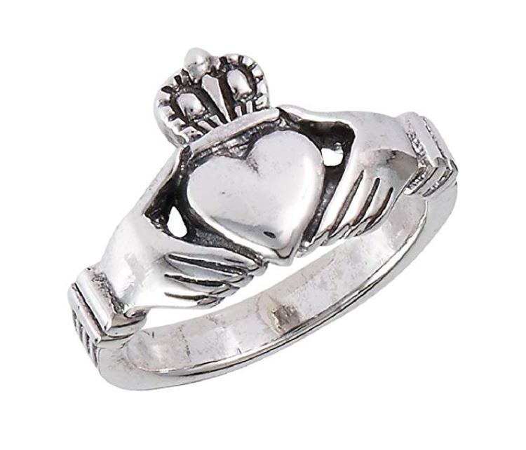 Silver Claddagh ring