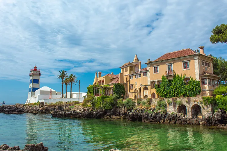 Santa Marta Lighthouse and Casa de Santa Maria in Cascais, Lisbon