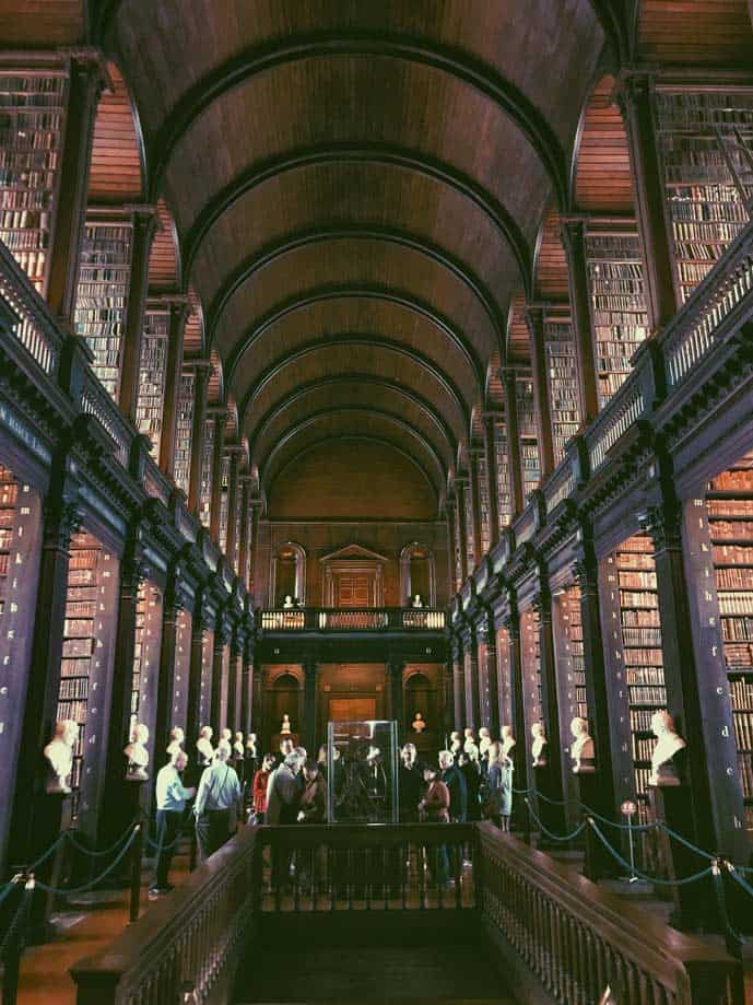 Old Trinity Library in Dublin