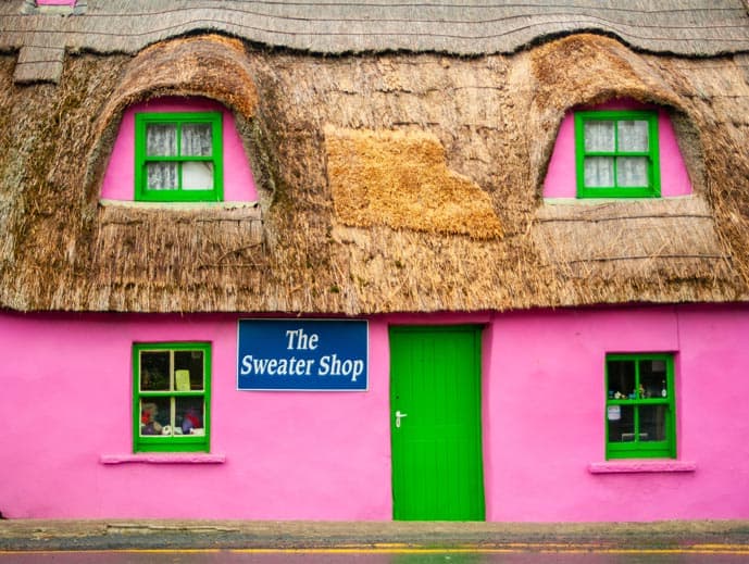 Pink house in Doolin