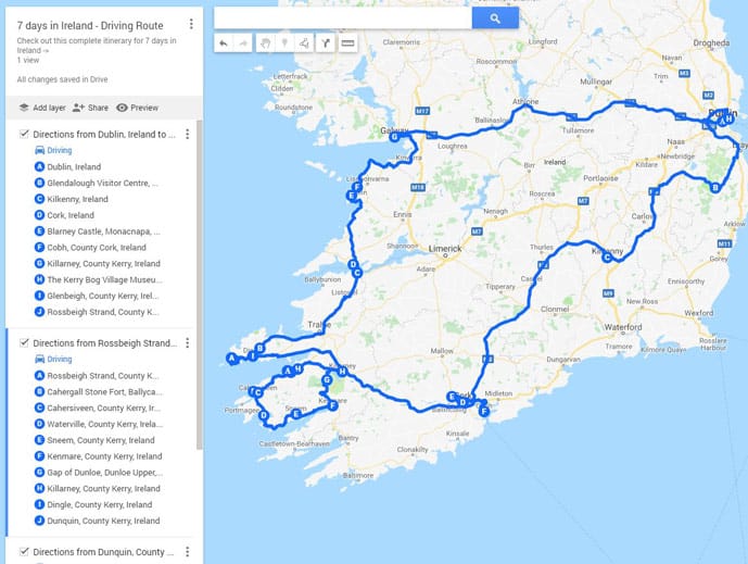 Ultimate 7 Day Ireland Itinerary Your Remarkable Road Trip Maps N Bags