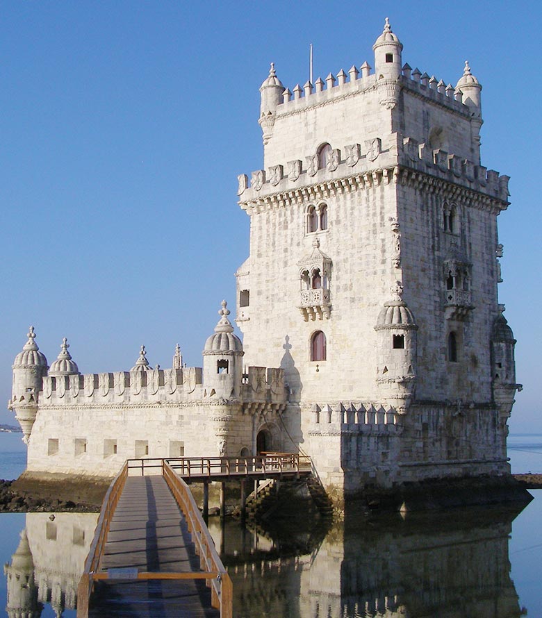 Belem tower in Lisbon on a sunny day