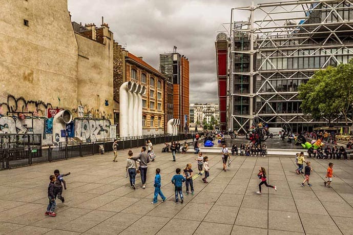 Four days in Paris, visit the Pompidou Center