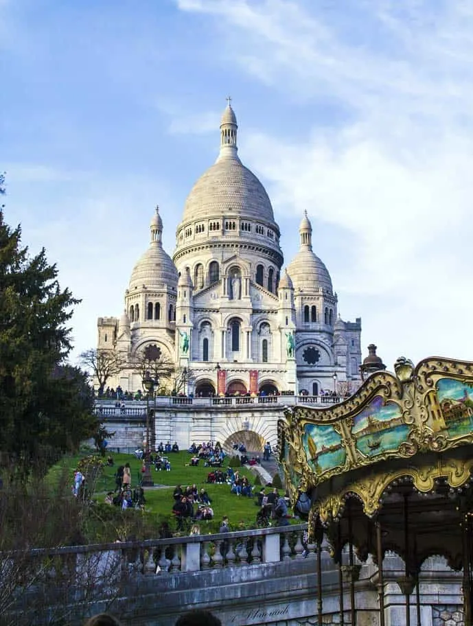 Sacré-Coeur church is one of the most beautiful churches in Paris and one of the famous French landmark in the city