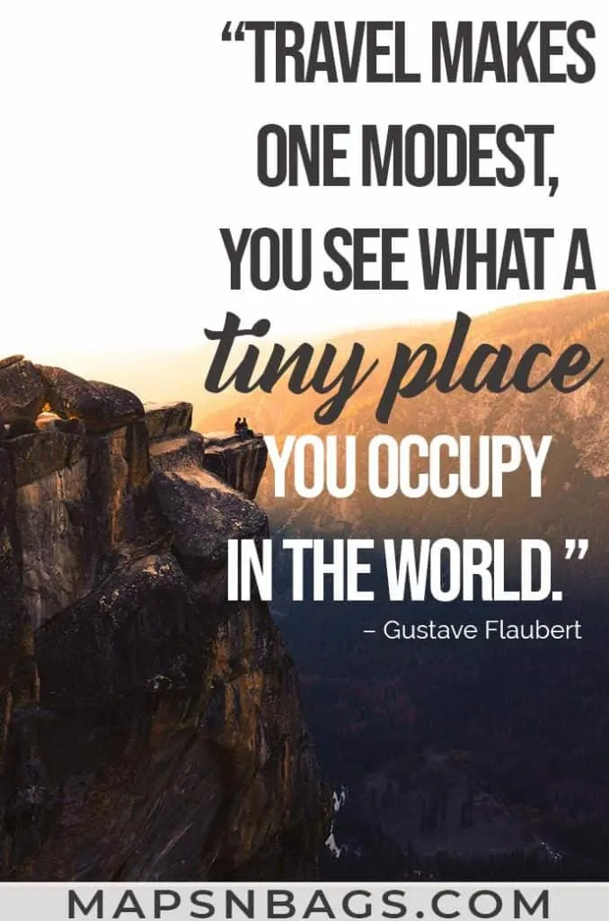 Image with a quote on exploring the world written on it