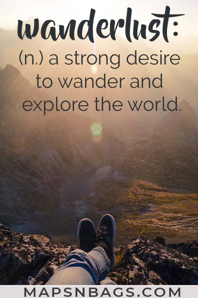 Image with a quote on exploring the world written on it