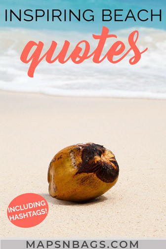 Pinterest graphic about Beach Quotes