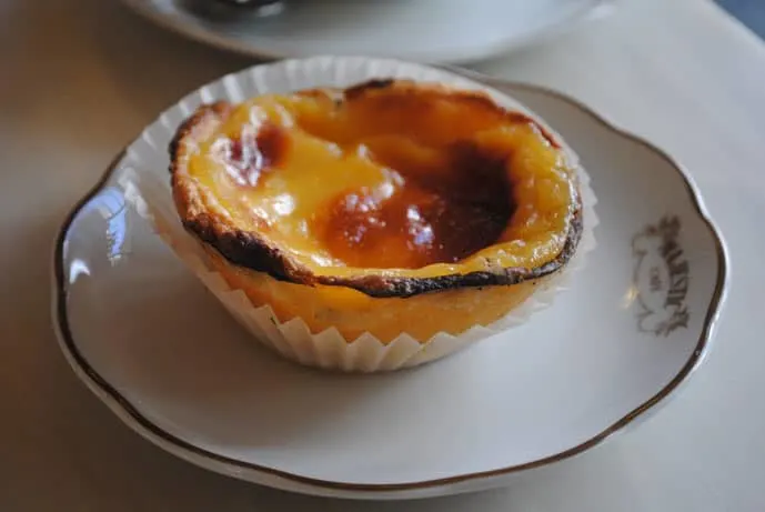 Porto vs Lisbon: Custard tart at Cafe Majestic in Porto