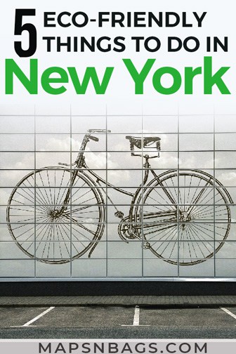 Pinterest graphic - 5 eco-friendly things to do in New York