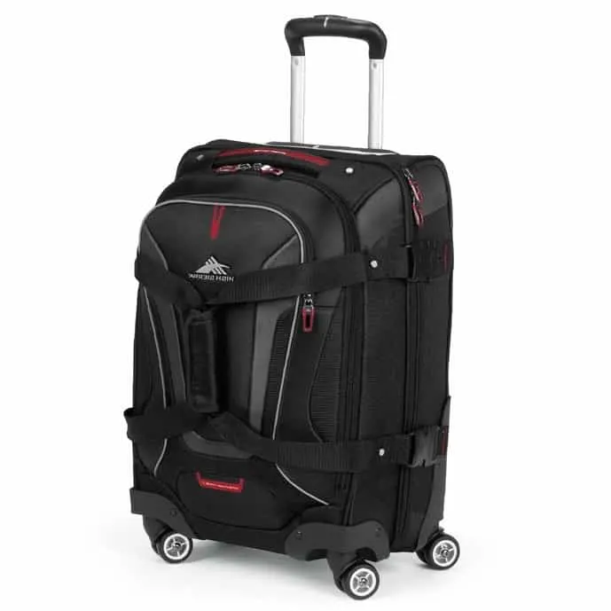 Black backpack with wheels from High Sierra