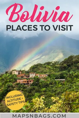 Places to visit in Bolivia Pinterest graphic