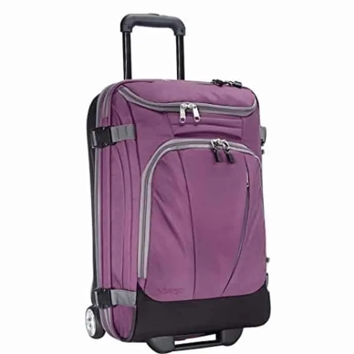 Purple rolling backpack from eBags