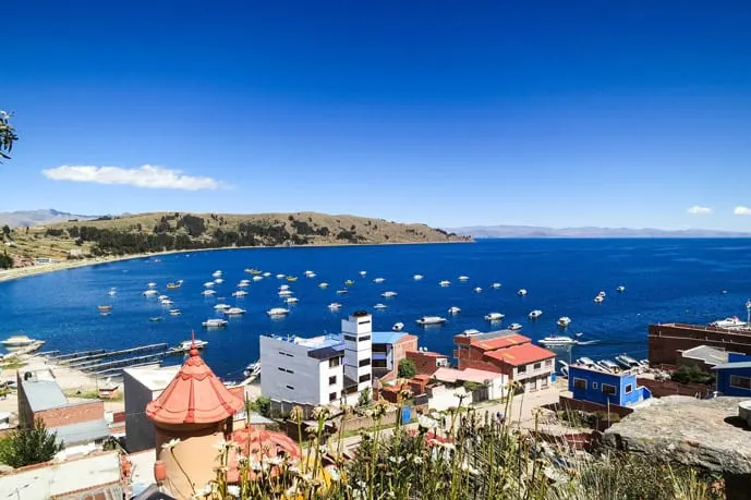 Lake Titicaca in Copacabana, Bolivia