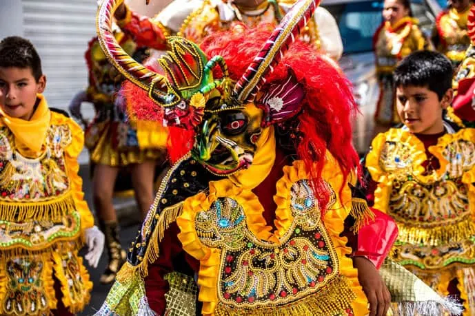 Costumes and celebrations in Sucre, Bolivia