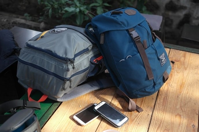 Travel rolling backpacks