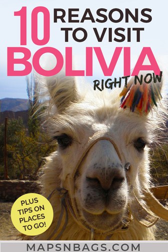 Reasons to visit Bolivia Pinterest graphic