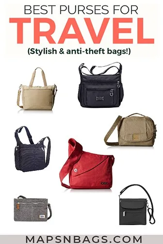 Best travel purses Pinterest graphic
