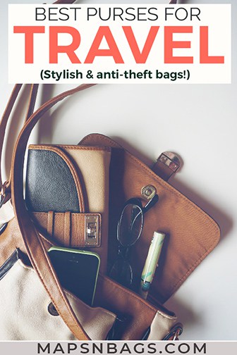 Best travel purses Pinterest graphic