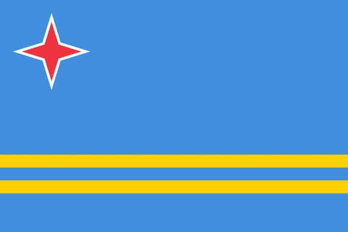 Flag of Aruba, Territory of the Netherlands