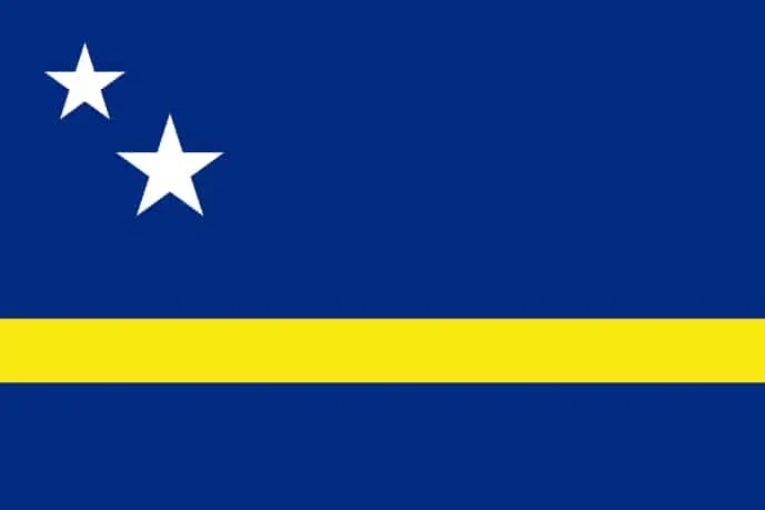 Flag of Curaçao, Territory of the Netherlands