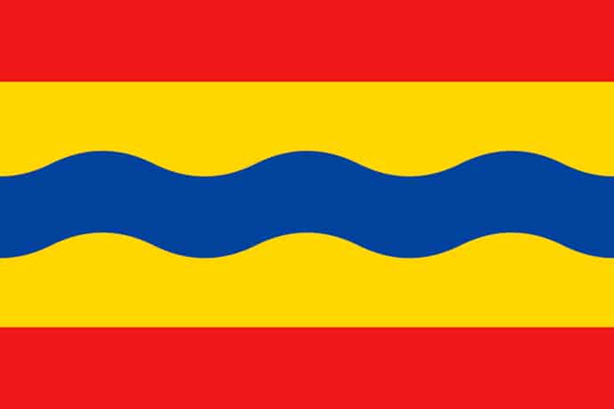 Flag of Overijssel, province of the Netherlands