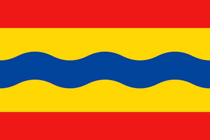 Flag of Overijssel, province of the Netherlands