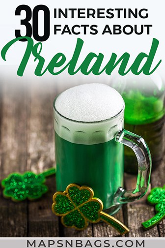 Facts about Ireland Pinterest graphic