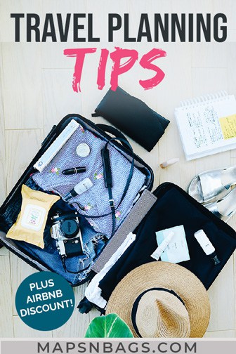 Travel tips Pinterest graphic