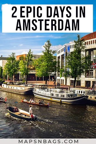2 days in Amsterdam Pinterest graphic