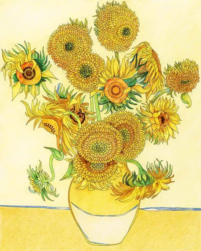 Van Gogh's Sunflowers painting