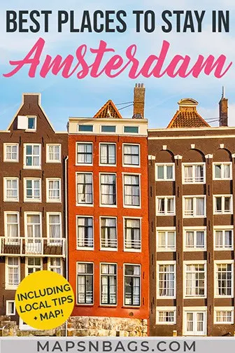 Where to stay in Amsterdam Pinterest graphic