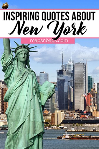 Quotes about New York Pinterest graphic