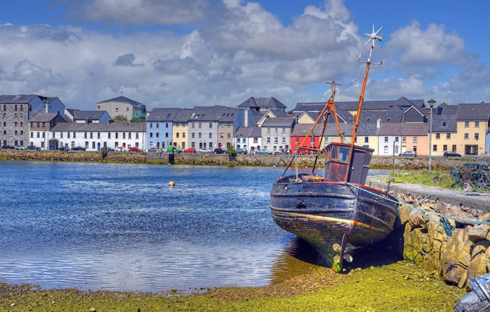 The Claddagh jest jednym z najlepszych miejsc na pobyt w Galway