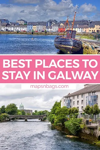 Where to stay in Galway Pinterest graphic