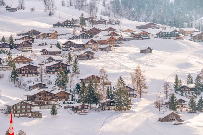 Beautiful town in the Jungfrau region