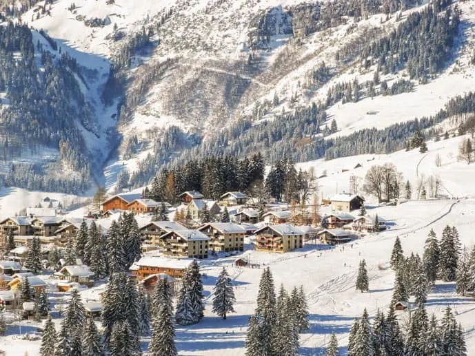 Skiing area in St Gallen