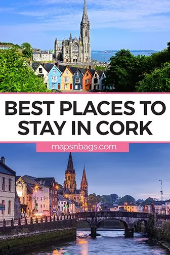 Where to stay in Cork Ireland - Pinterest graphic for the best hotels in Cork