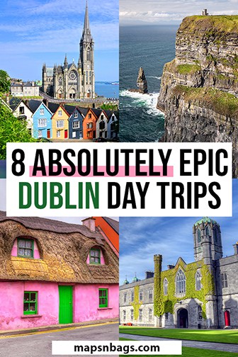 Day trips from Dublin Pinterest graphic