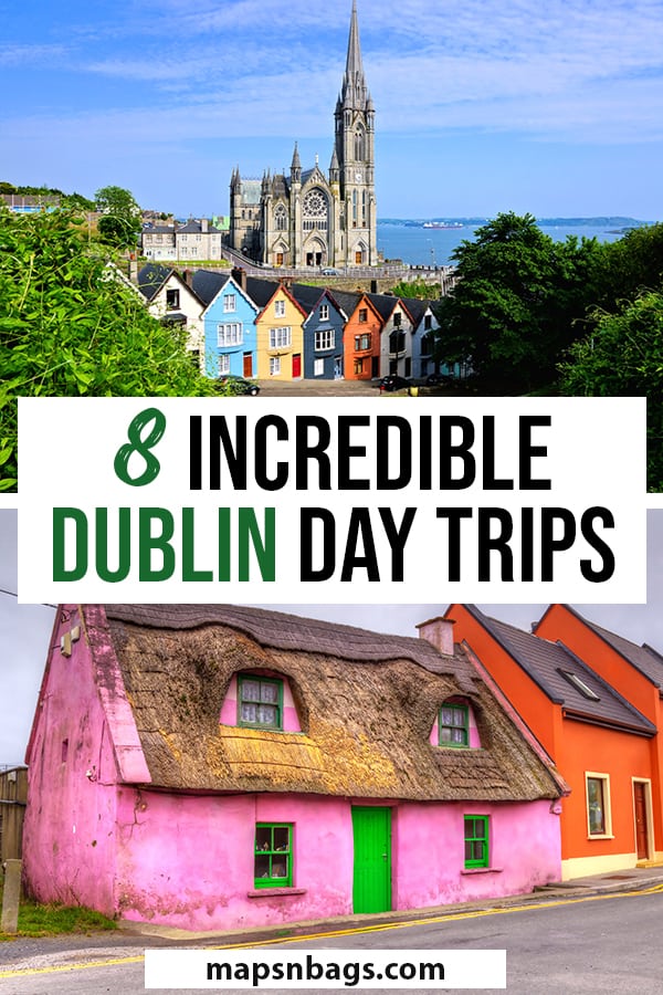 Day trips from Dublin Pinterest graphic