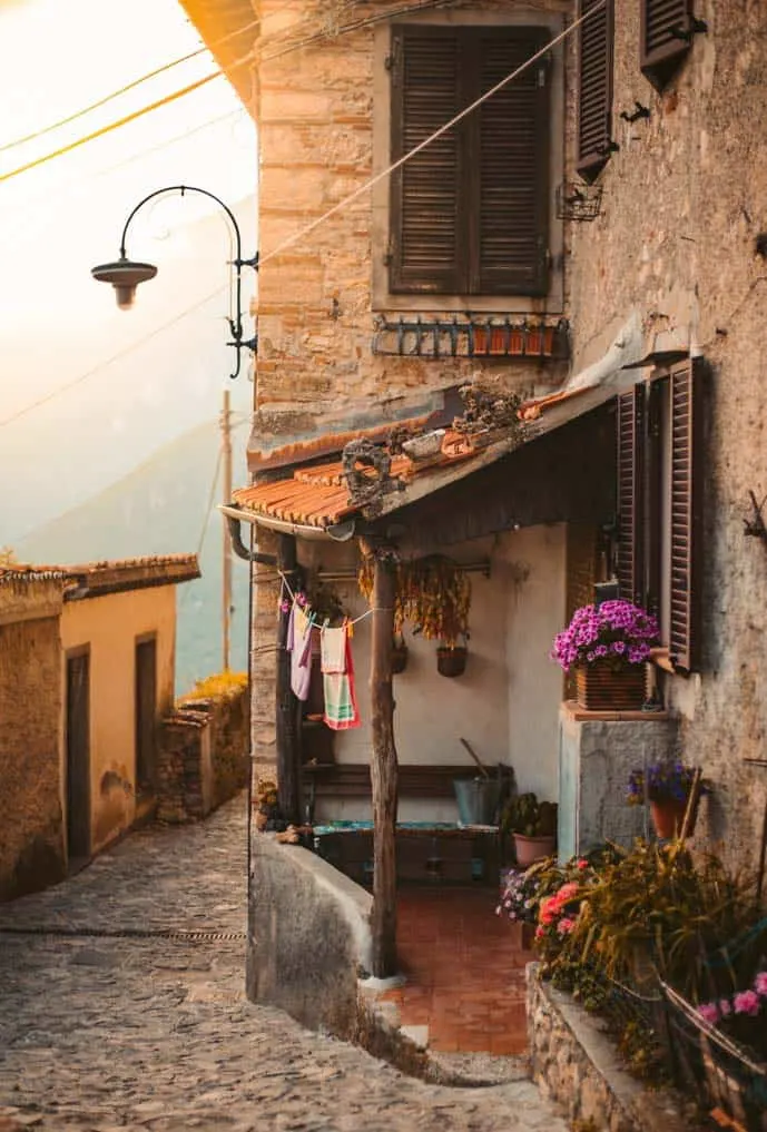 Romantic houses in Tuscany, Italy